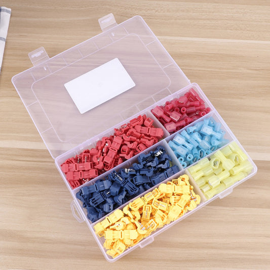 ya 1 8.25.2 shuiyin 240pcs T Shape Copper Insulation Terminals Heat Shrink Wire Crimp Connector