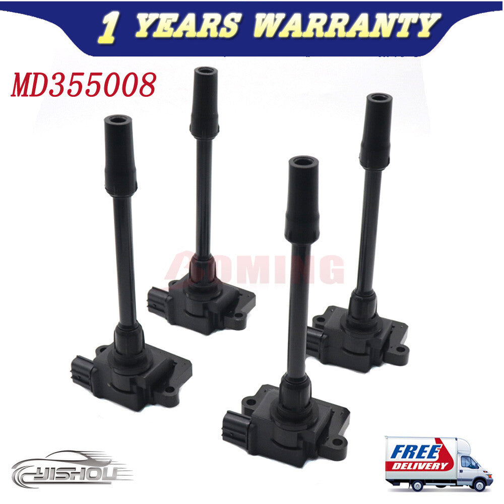 ya 5 6.15.2 MD355008 4PCS Ignition Coils for Mitsubishi Galant Grandis Space Runner Lancer