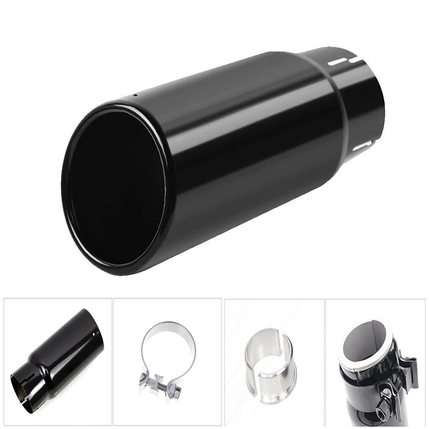 ya 4 6.17.2 Black long chrome tip PT932-35180-02 for 2005 - 2022 for Toyota Tacoma