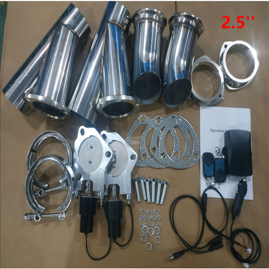 ya 5 6.16.2 2.5'' Dual Electric Control Valve E-Valve Y Pipe kit with Remote Switch
