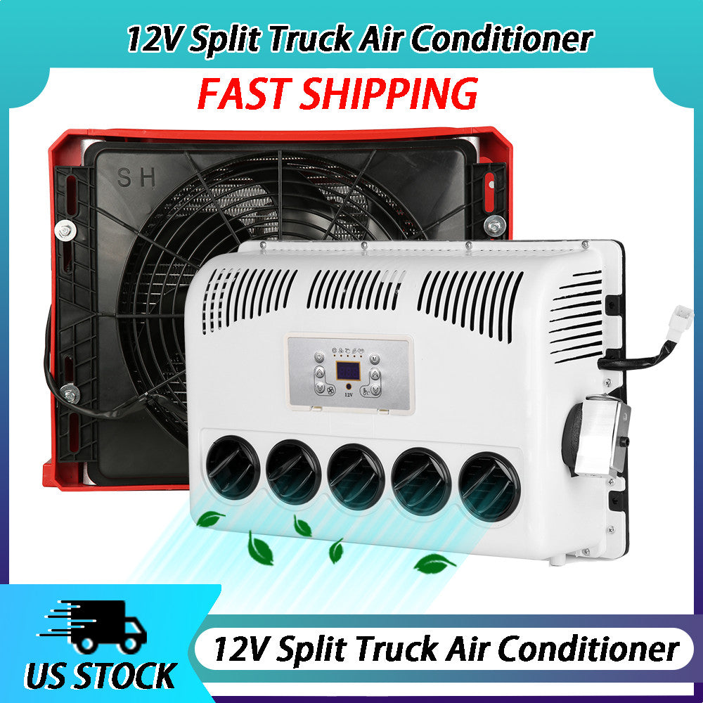 ya 1 7.7 Universal Car Air Conditioner 12V For Engineering Truck Bus RV Caravan Split A/C
