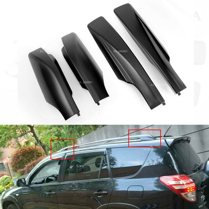 ya 5 8.7 Set of 4 Pcs Roof Rack Bar End Cover Shell Replace for Toyota RAV4 2008 to 2013