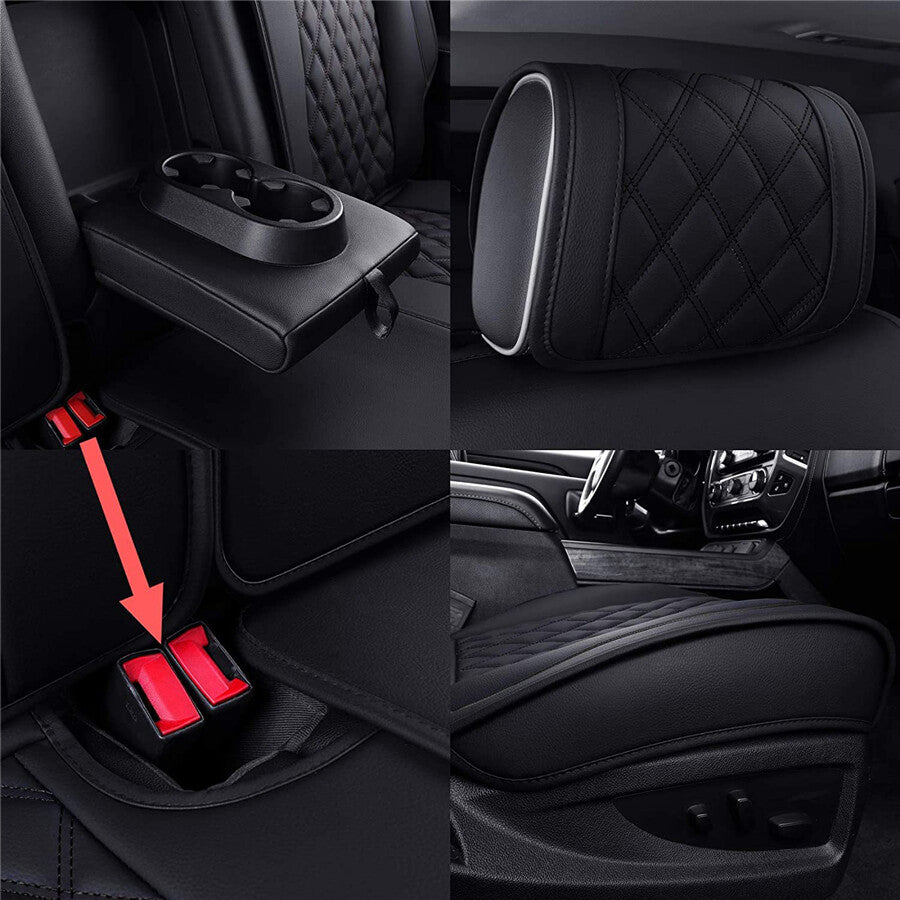 ya 12 5.22 PU leather car for SEAT cover for 07-22 for Silverado for Sierra 1500 2500HD 3500HD Crew Cab