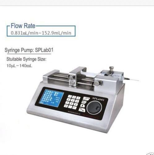 Lab Scientific Syringe Pump Infusion Pump 1Channel Nonmedical 0.004-108.31mL/min