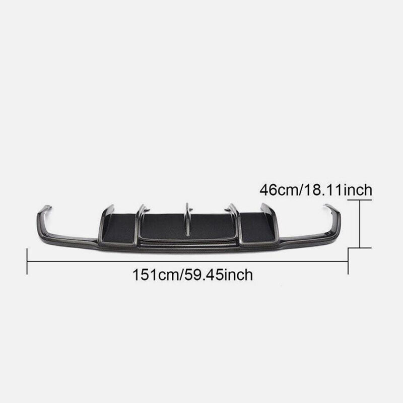 ya 10 10.28 ABS Rear Bumper Diffuser Lip for Benz W218 CLS550 CLS63 AMG 2012-18 Carbon 