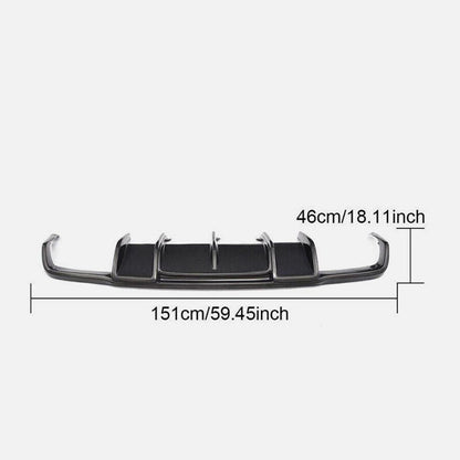 ya 10 10.28 ABS Rear Bumper Diffuser Lip for Benz W218 CLS550 CLS63 AMG 2012-18 Carbon 