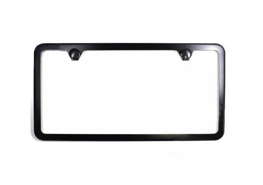ya 1 8.5.2 Car License Plate Frame Cover Hood Rear Trunk Matte Black for 