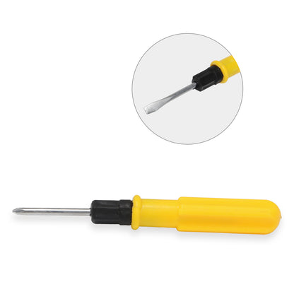 ya 26 20PCS Cross  Slotted Detachable Screwdriver for Office Equipment Yellow
