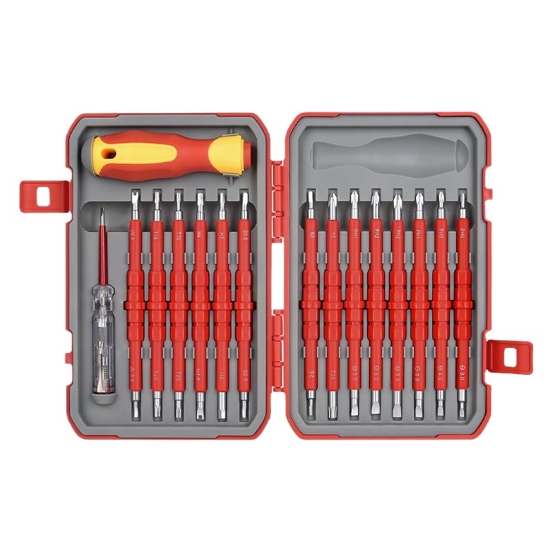 ya 26 Essential Household Repair Screwdriver Kit 29Pcs Insulated with Tips