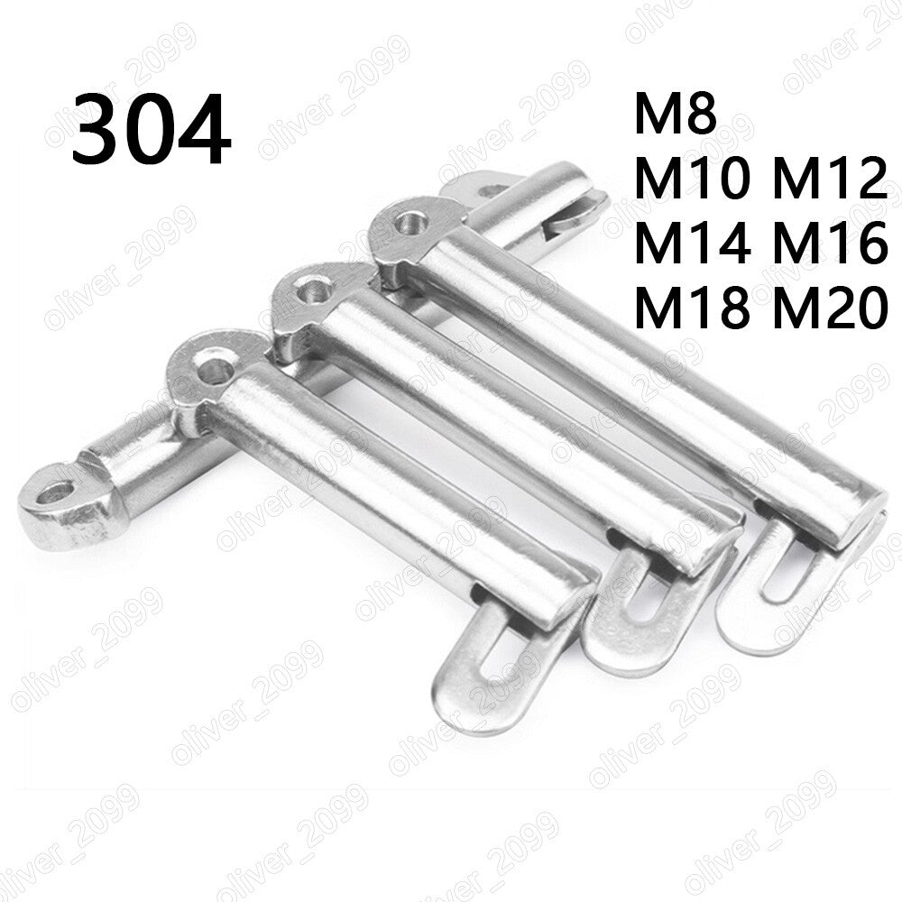 304 Stainless Steel Marine Toggle Pins M8 M10 M12 M14 M16 M18 M20