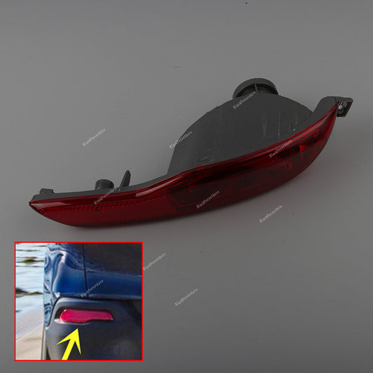 ya 27 6.21 Left Rear Bumper Brake Fog Light Reflector Lamp Cover for Jeep Cherokee 2014-18