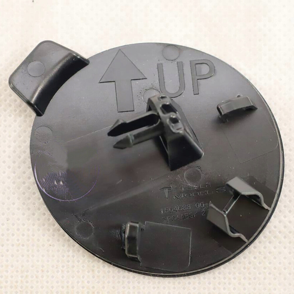 ya 5 8.7 1564688-00-A Black Front Bumper Tow Hook Cover For 2021-2023 for Tesla Model S