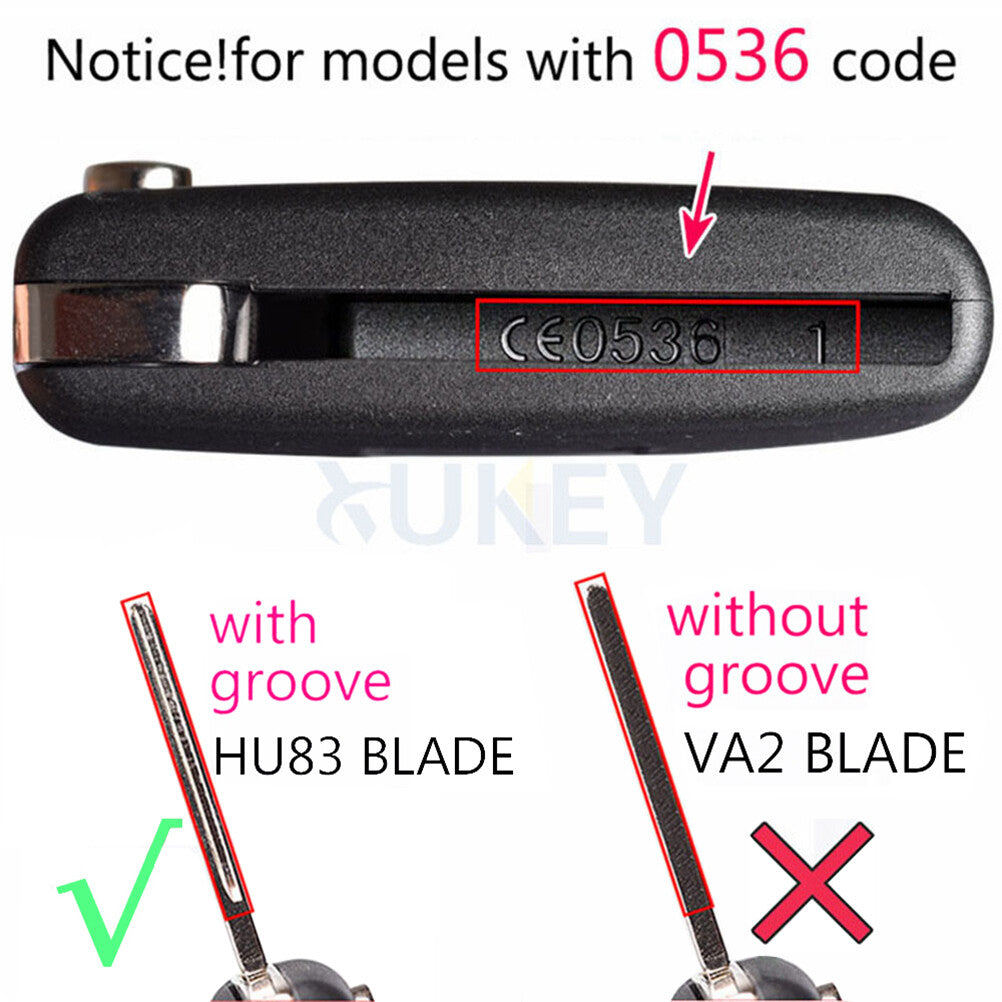 ya 5 8.7 Flip Car Key Fob Remote Case Shell 3 Button for Peugeot 207 307 308 407 3008 807