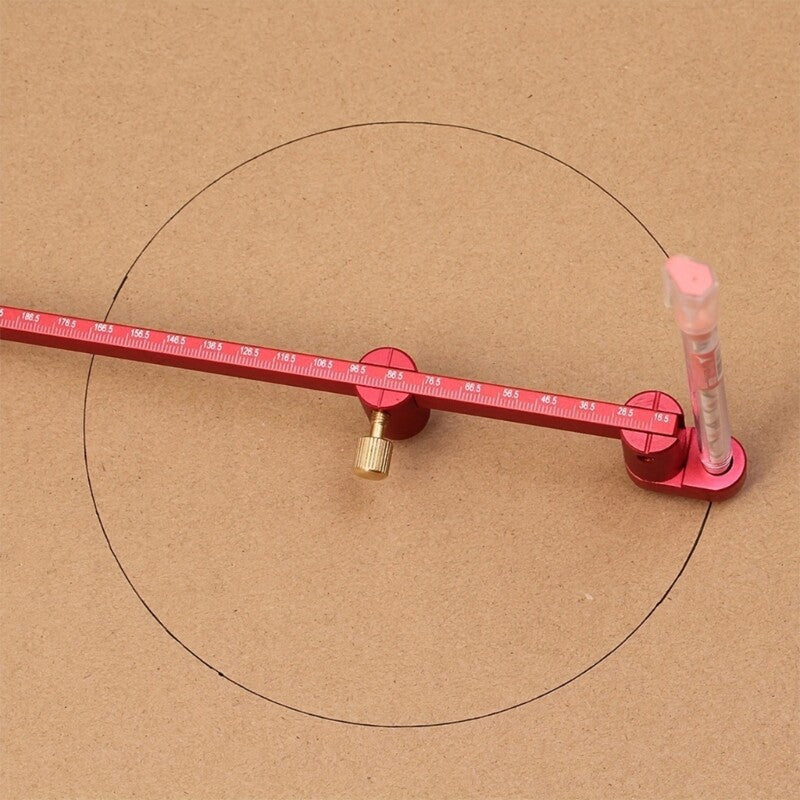 ya 14 Woodworking Scriber Aluminum Drawing Ruler Adjustable Circles Drawing
