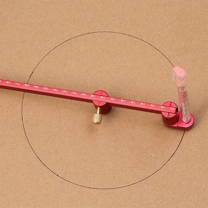ya 14 Woodworking Scriber Aluminum Drawing Ruler Adjustable Circles Drawing