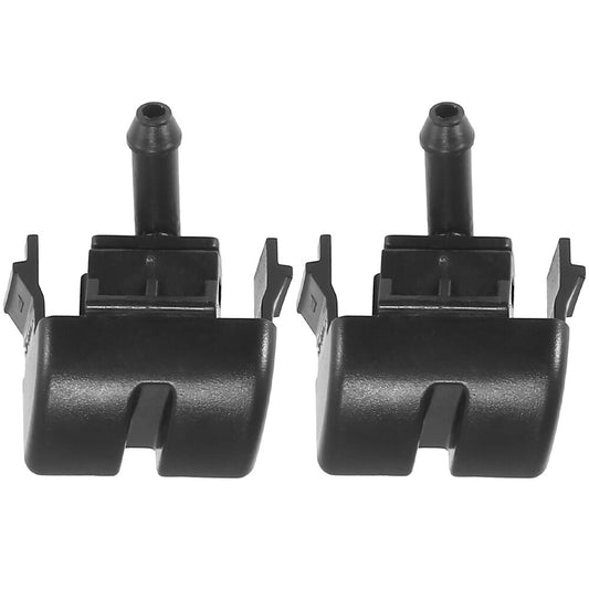 ya 13 Set of 2 For 3 Series E46 Front Windshield Washer Nozzles Spray Jet Black