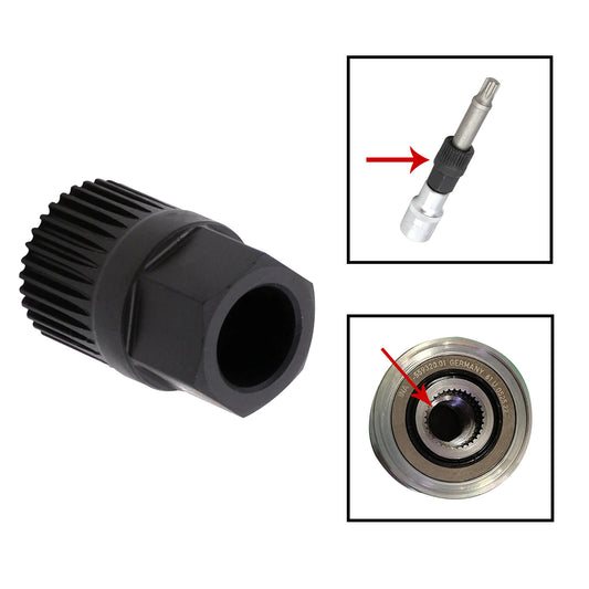 ya 3 6.24 1PC 33 Teeth Alternator Clutch Wheel Pulley Removal Tool for Audi for Ford for VW