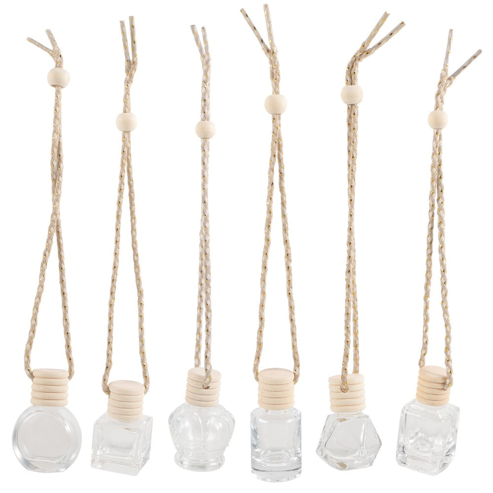 ya 2 6.26 6 Pcs Hanging Perfume Bottles Vehicle Mounted Car Aromatherapy Pendants