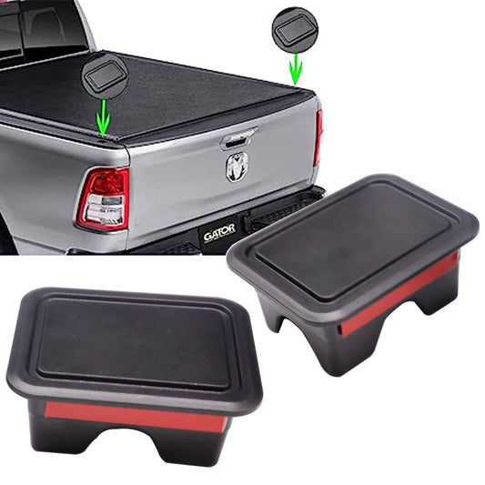ya 8 5.27 2pcs Stake Pocket Covers Truck Bed Rail Hole Plugs for Dodge for Ram 1500 2500 2019+