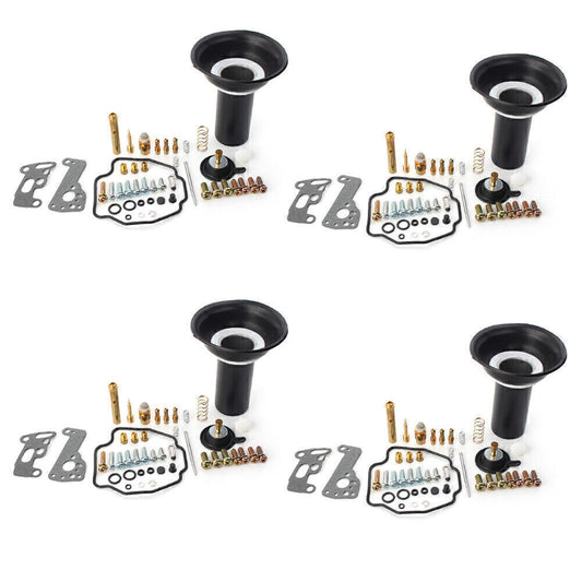 ya 4 6.17 For Yanaha V-MAX 1200 1985-2000 86 4 Sets Carb Carburetor Rebuild Kits Plunger