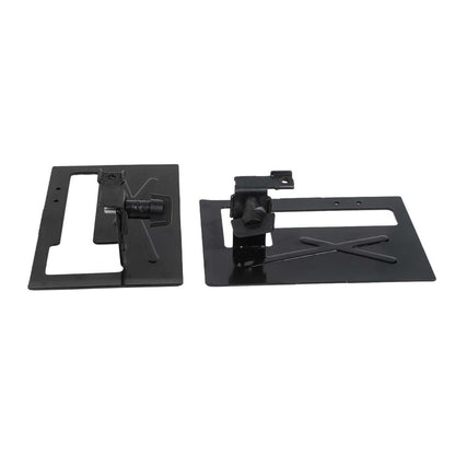 ya 17 2pcs Angle Grinder Stand Set with Adjustable Cutting Bracket Black Steel