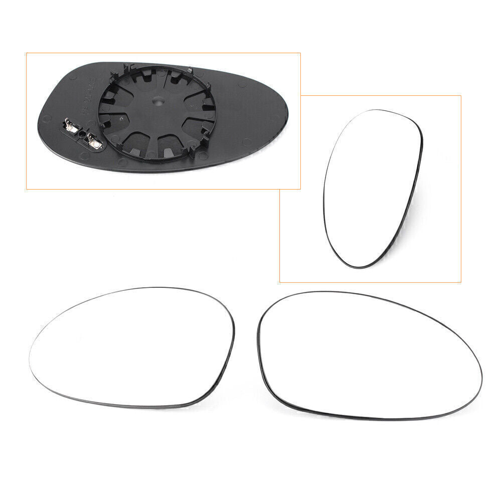ya 3 6.25.2 Mirror Glass Heated Fit for BMW 1-Series E81 E87 E82 Coupe E88 Cabrio 18cm x 10.1cm