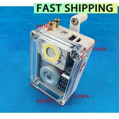 ya 26 10W 50-120RPM Hand Crank Generator Supports Lighting Ignition USB Charging