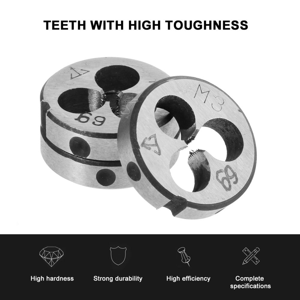 ya 1 8.25.2 shuiyin 5pcs Round Thread Die Round Threading Dies Tool For Machining External Threads