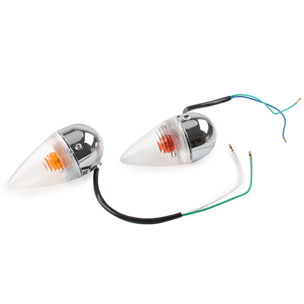 ya 4 6.17.2 Clear Rear Turn Signal Light Fit for Yamaha XV1900 2006-2013