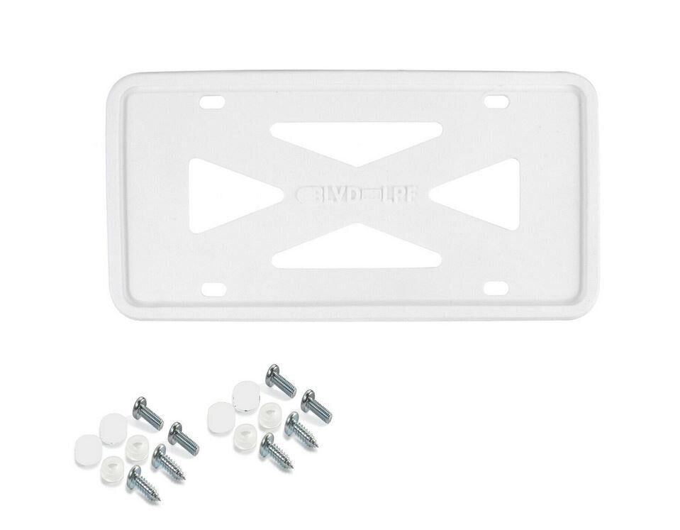 ya 1 8.5.1 1 pcs Car License Plate Frame Cover Cap Trunk Gray Silicone for 