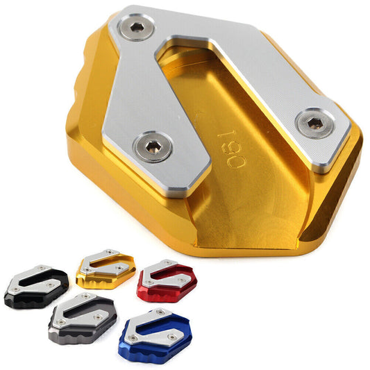 ya 4 6.17 Kickstand Side Stand Extension Pad Fit for Yamaha MT-07 14-18 XSR700 2016-2017 Gold