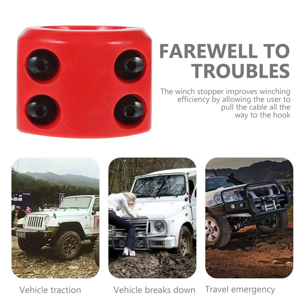 ya 5 8.7 1 Set Winch Cable Rubber Stopper Wrench Set Cable Hook Stopper for ATV UTV