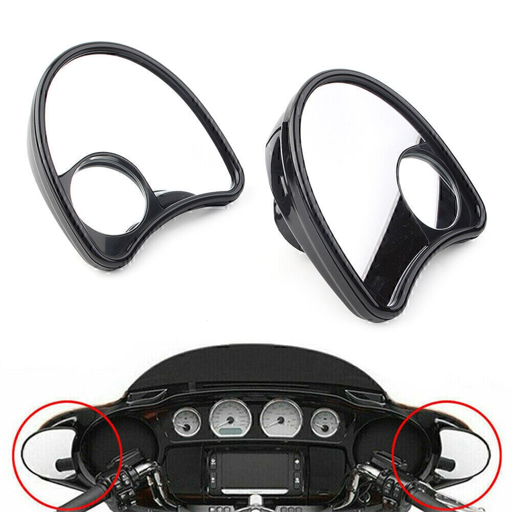 ya 4 6.21 Rear Side Wide Angle Blind Spot Mirror Fairing Mount For Touring Street Glide po