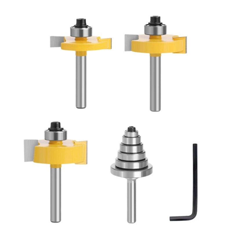 ya 25 Professio l Rabbeting Routers Bit Kit Steel Bit Delivers Professio l Result