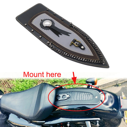 ya 5 8.7 New PU Leather Rear Plain Fender Bib Cover for Harley Sportster XL883 Solo for Seat