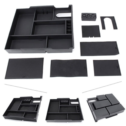 ya 5 8.7 Car Center Console Storage Box or Coin Holder Container Fit for Toyota Tundra 14-18