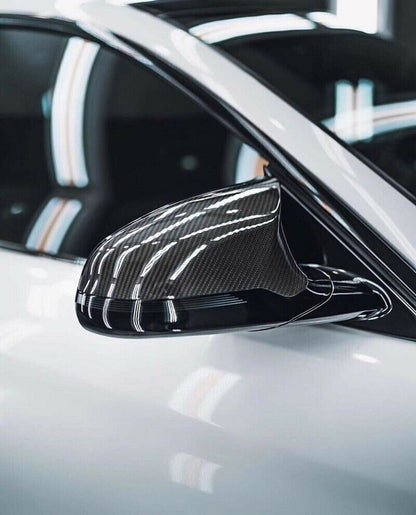ya 1 8.12 baidi Cool Carbon Fiber Style Side Mirror Cap Set for 2015 - 18 for M3 F80 M4 F82