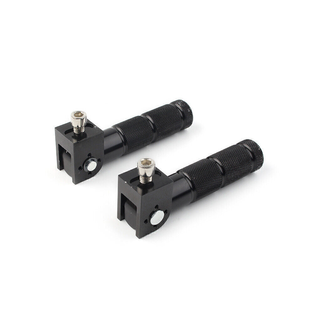 ya 11 6.8 CNC Foldable Foot Pegs Footrests Universal Fit Motorcycle Bike Rear Pedals