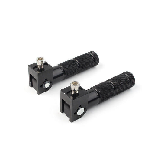ya 11 6.8 CNC Foldable Foot Pegs Footrests Universal Fit Motorcycle Bike Rear Pedals