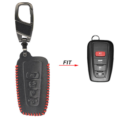 ya 5 8.7 Leather 4Button Car Key Fob Case Cover for Toyota Highlander for Camry for RAV4 for COROLLA