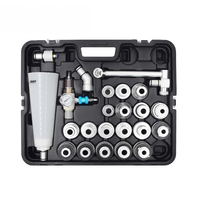 ya 26 Auto Repair Tools 24pcs Alu um Oil Filler Funnel Set Alloy Material