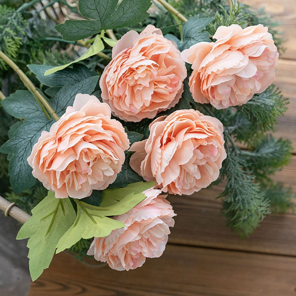 ya 15 10.20 Artificial Peony Bouquets Chic Peony Arrangements For Floral Arrangements
