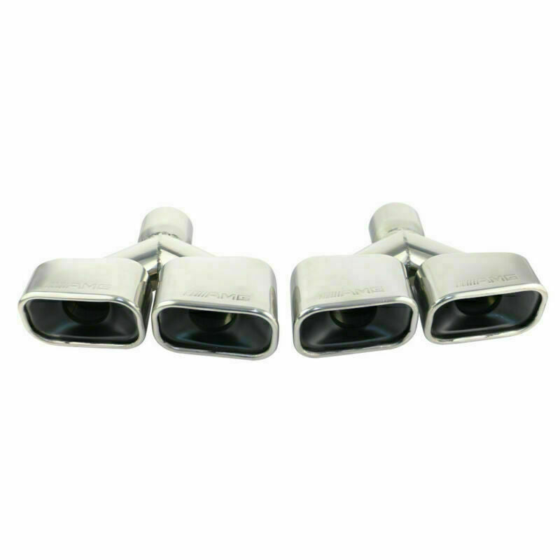 ya 4 6.17.2 2.5'' AMG Dual Tips for Mercedes-benz C-Class W204 W203 W211 W214 2PCS