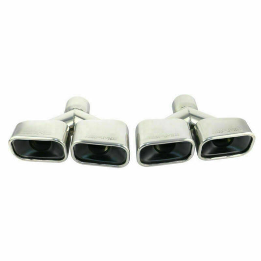 ya 4 6.17.2 2.5'' AMG Dual Tips for Mercedes-benz C-Class W204 W203 W211 W214 2PCS