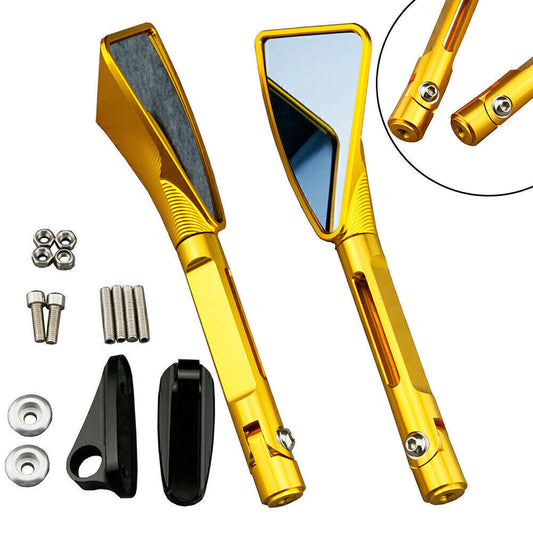 ya 4 6.21 Motorcycle Rearview Side Mirrors Fit for Suzuki GSXR1000 05-11 & GSXR600 06-12 Gold