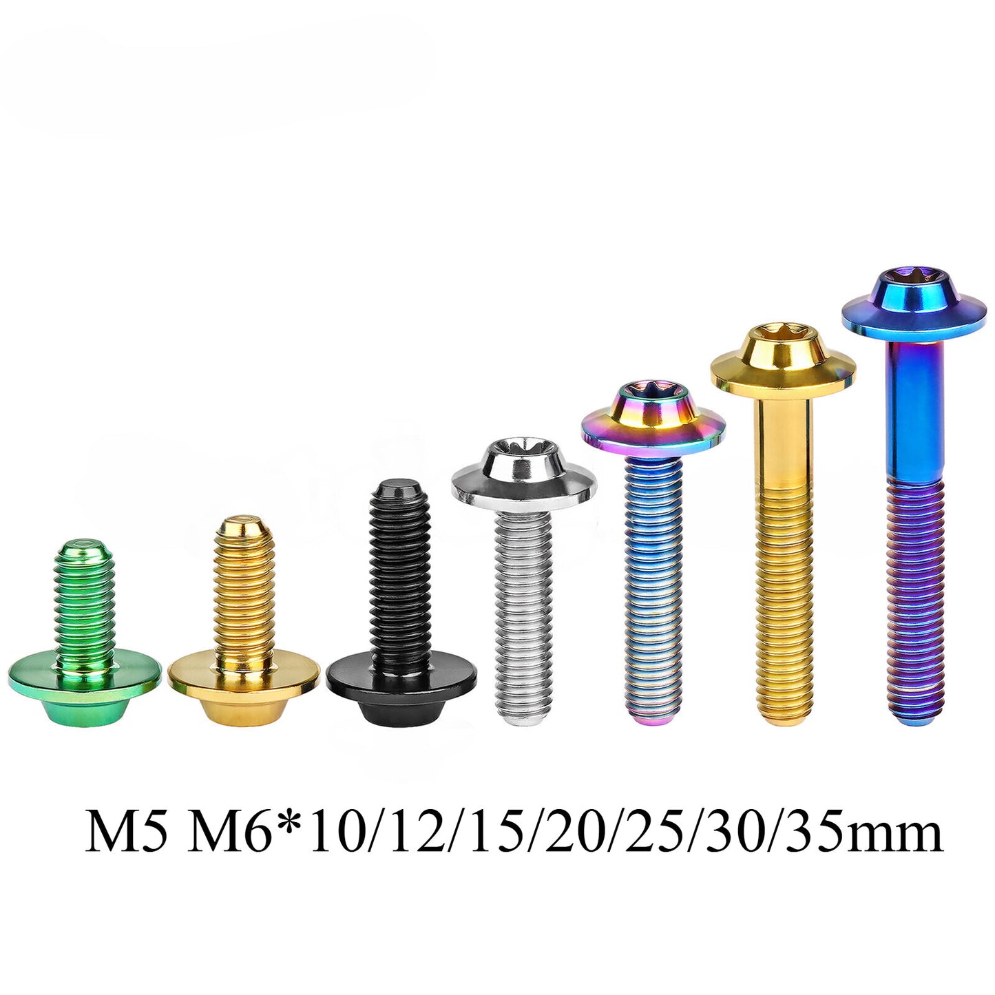 M5 M6 Titanium Bolt Butterfly Torx Head Ti Grade5 Screws 10 12 15 20 25 30 35mm