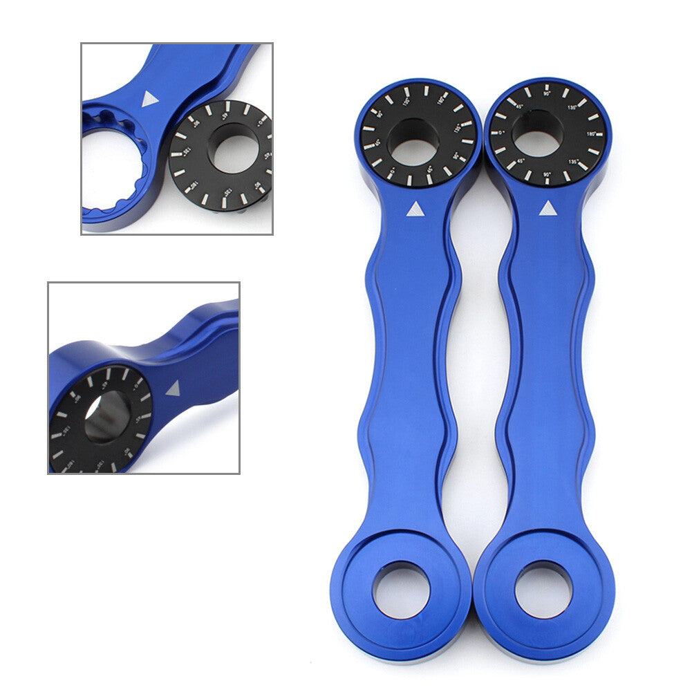 ya 2 7.15 CNC Adjustable Lowering Link Kit for Suzuki DRZ400 DRZ400E DRZ400S 2000-17 Blue
