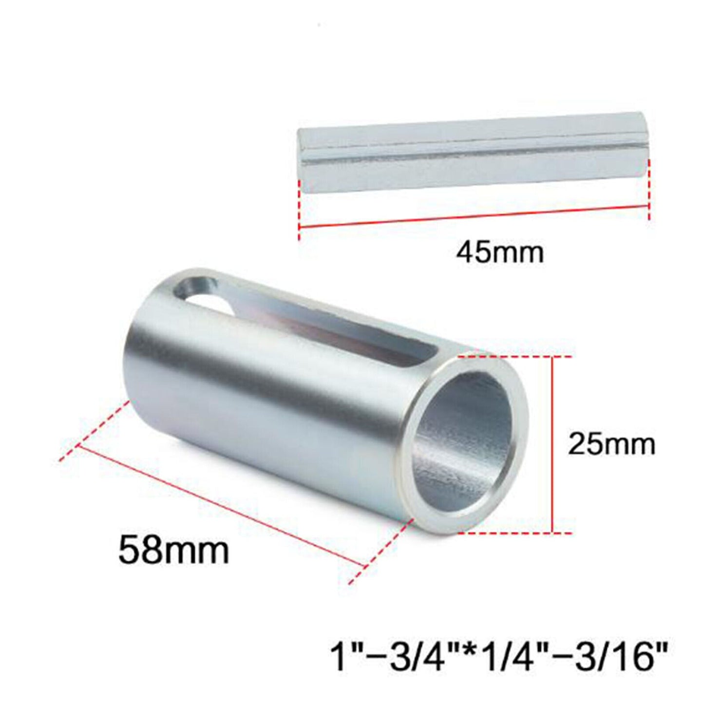ya 14 3/4 to 1 Inch W/STEP Key Gas?Engine Pulley Crank Shaft Socket Adapter