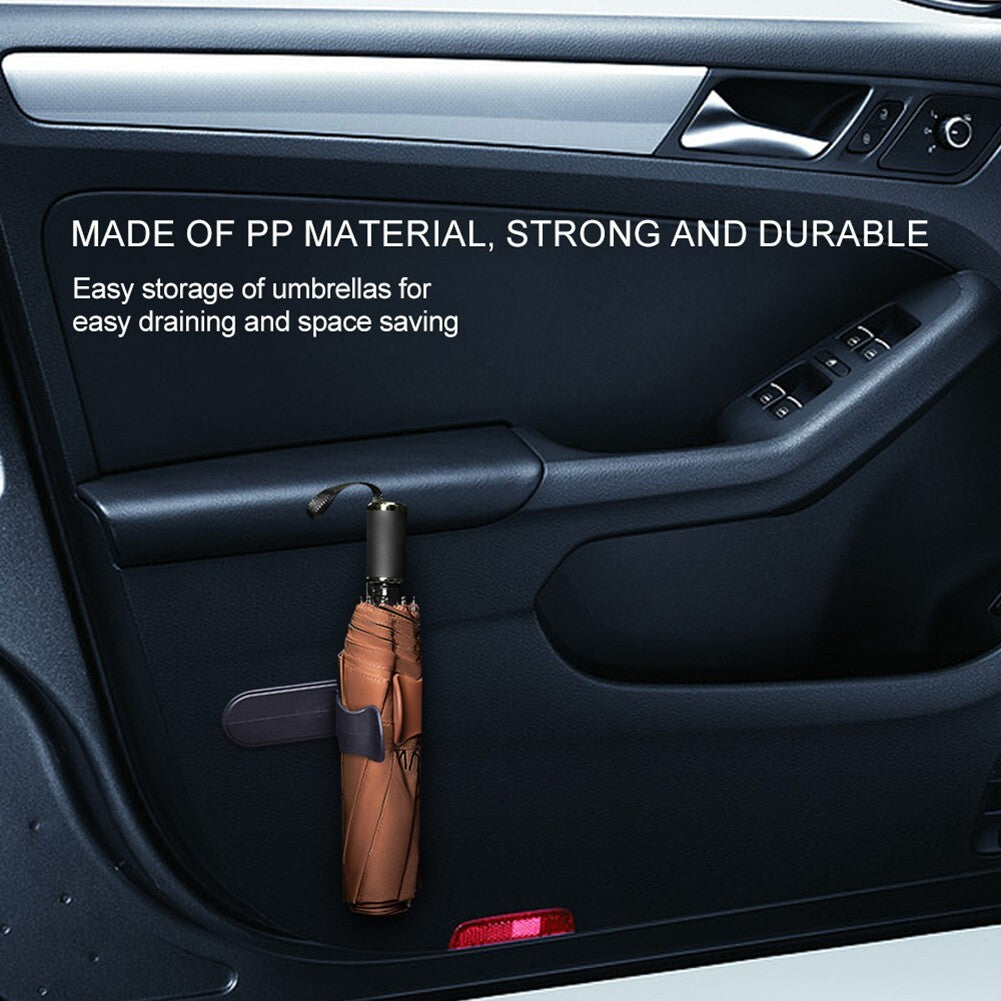 ya 5 8.7 2x Car Trunk Umbrella Hook Holder Hanger Clip Fastener Car Accessories Black