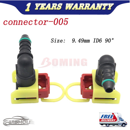 ya 5 8.7 9.49mm ID6 90¡ã Car Fuel Line Hose Pipe Coupler Quick Release Connector 2PCS New